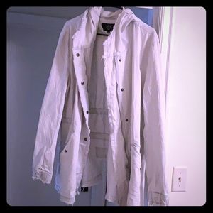White Utility Jean Jacket